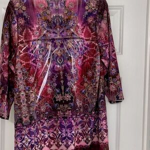 Alfred Dunner Multicolor Embellished Blouse